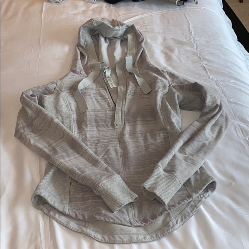 Lululemon Gray Hooded Sweatshirt